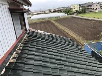 伊勢崎市赤堀町M様邸瓦補修前2
