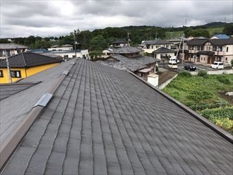 みどり市大間々町Aアパート屋根全体