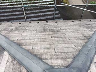屋根高圧洗浄後