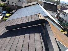 前橋市関根町M様邸 棟包み板めくれ