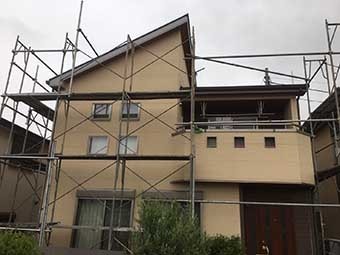 高崎市剣崎町N様足場設置後