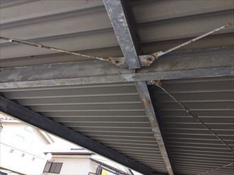 群馬県沼田市O様邸駐車場屋根内側