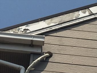 伊勢崎市在住M様邸破風塗面ハガレ