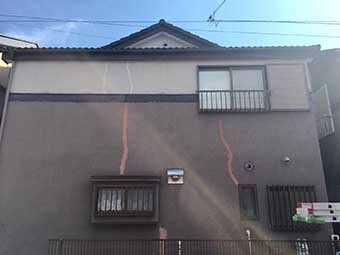 高崎市O様邸外壁塗装2