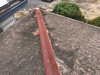 高崎市岩押町 棟板金の応急処置