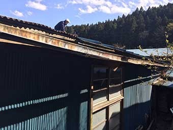 藤岡市三波川A様屋根見積もり中