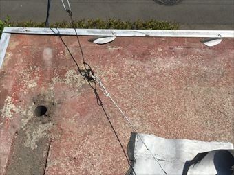 前橋市駒形町T様邸陸屋シート剥がれ