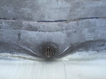 高崎市中尾町G病院防水工事ドレン