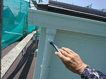 伊勢崎市山王町O様邸雨樋塗装