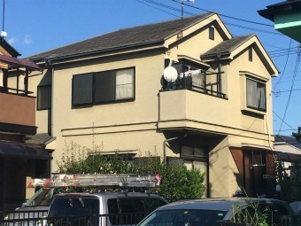 高崎市貝沢町屋根の塗装前外観