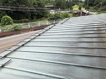安中市松井田町 桟葺き屋根塗装