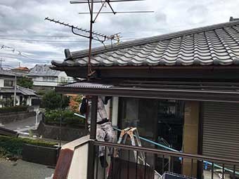 桐生市広沢町 ベランダテラス交換工事