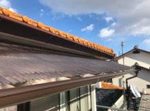 伊勢崎市今井町 波板テラス交換前