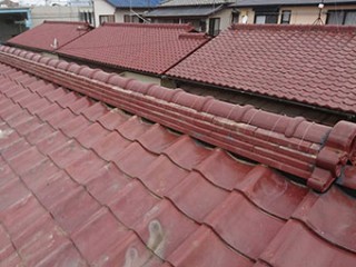 前橋市六供町S様 棟瓦の積み直し 終了