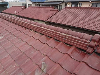 前橋市六供町S様 棟瓦の積み直し 終了