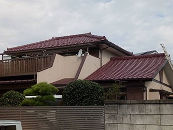 前橋市富士見町 屋根瓦葺き替え工事前