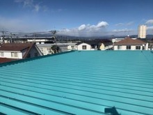 前橋市昭和町折板屋根上塗後
