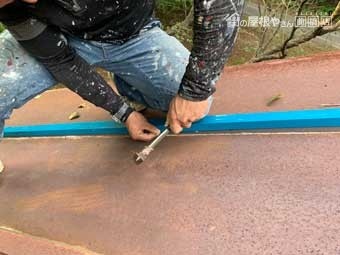 嬬恋村 トタン屋根新しい瓦棒取り付け