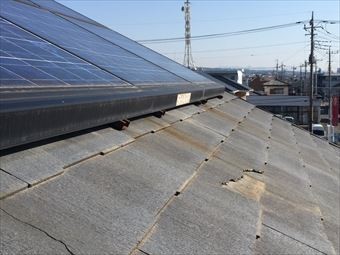 前橋市上小出町W様邸屋根瓦一部破損