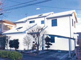 H様邸、透明シートの写真