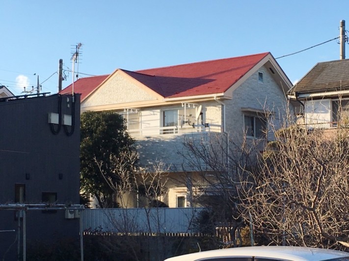 塗装工事が完了した写真