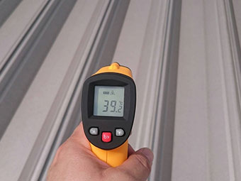 屋根の温度計測