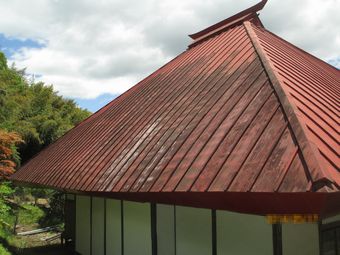 東吾妻町Ｙ寺屋根塗装見積もり